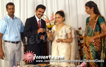 Sadeep Gladis Wedding Reception Kunnumbhagam